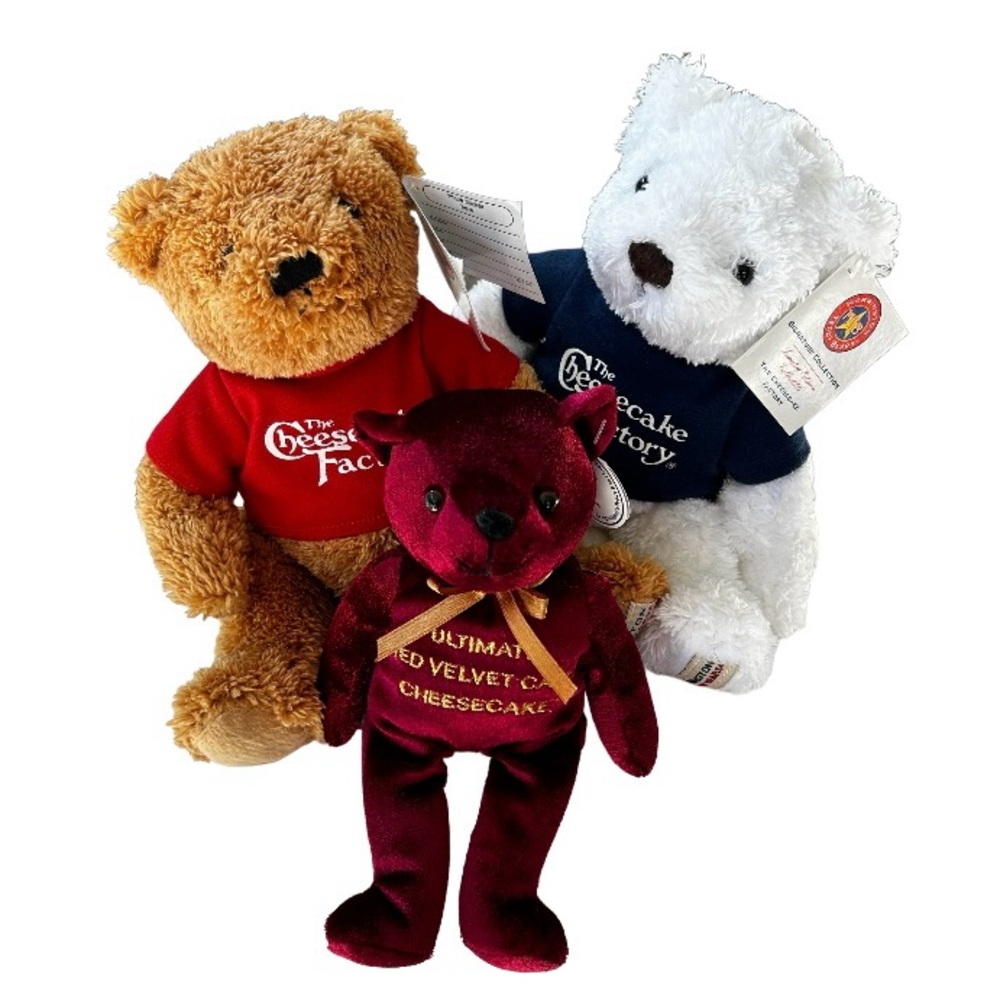 **SOLD** Three plush Herrington Bears with original hang tags